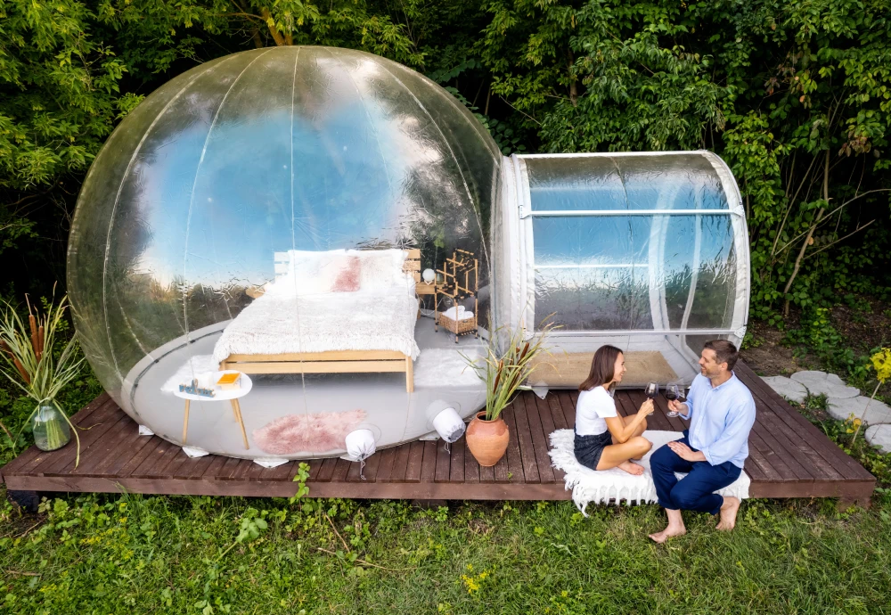 transparent crystal tents inflatable buildings bubble tent