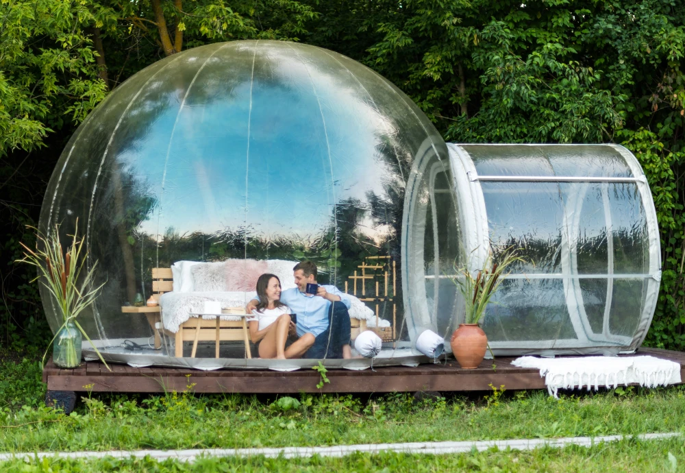 transparent crystal tents inflatable buildings bubble tent